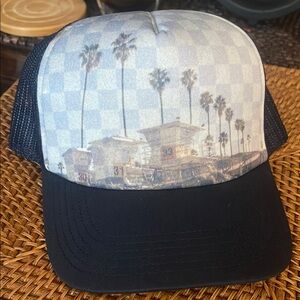 NEW Art Class Cali Beach Scene Female Truckers Hat, Adjustable
